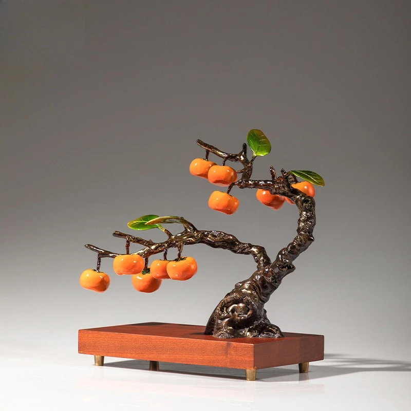 زخرفة نحاسية (شجرة البرسيمون المقلدة) - تجسيد بركات "جميع الأفضل".