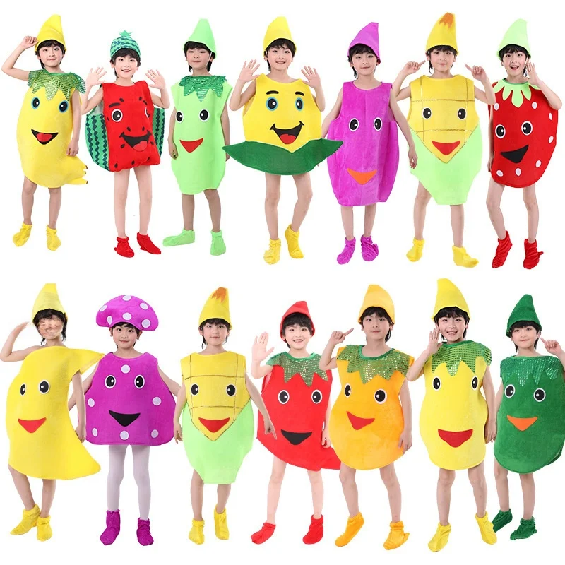 زي فاكهة للهالوين للأطفال والكبار، أدوات للعروض، ملابس للمناسبات والأعياد، زي خضروات لعروض رياض الأطفال #2