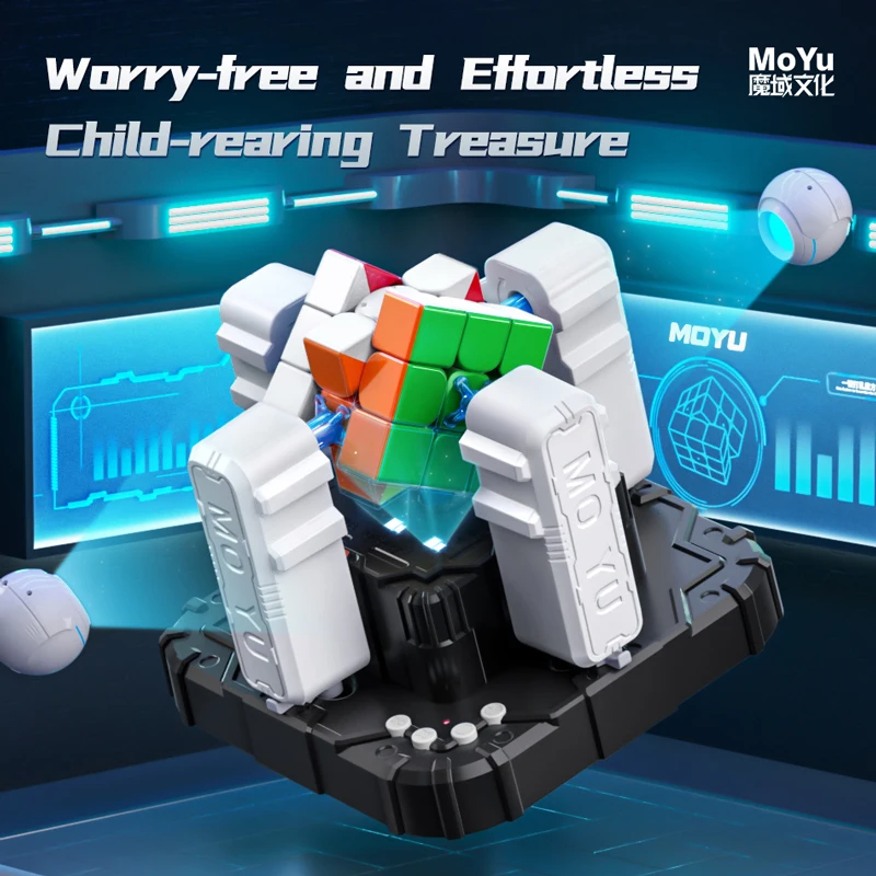 

MOYU Smart Magic Cube Restoration Robot Intelligent Vision Recognition One Button Scramble Machine Speedcube Solve Looping Cubo