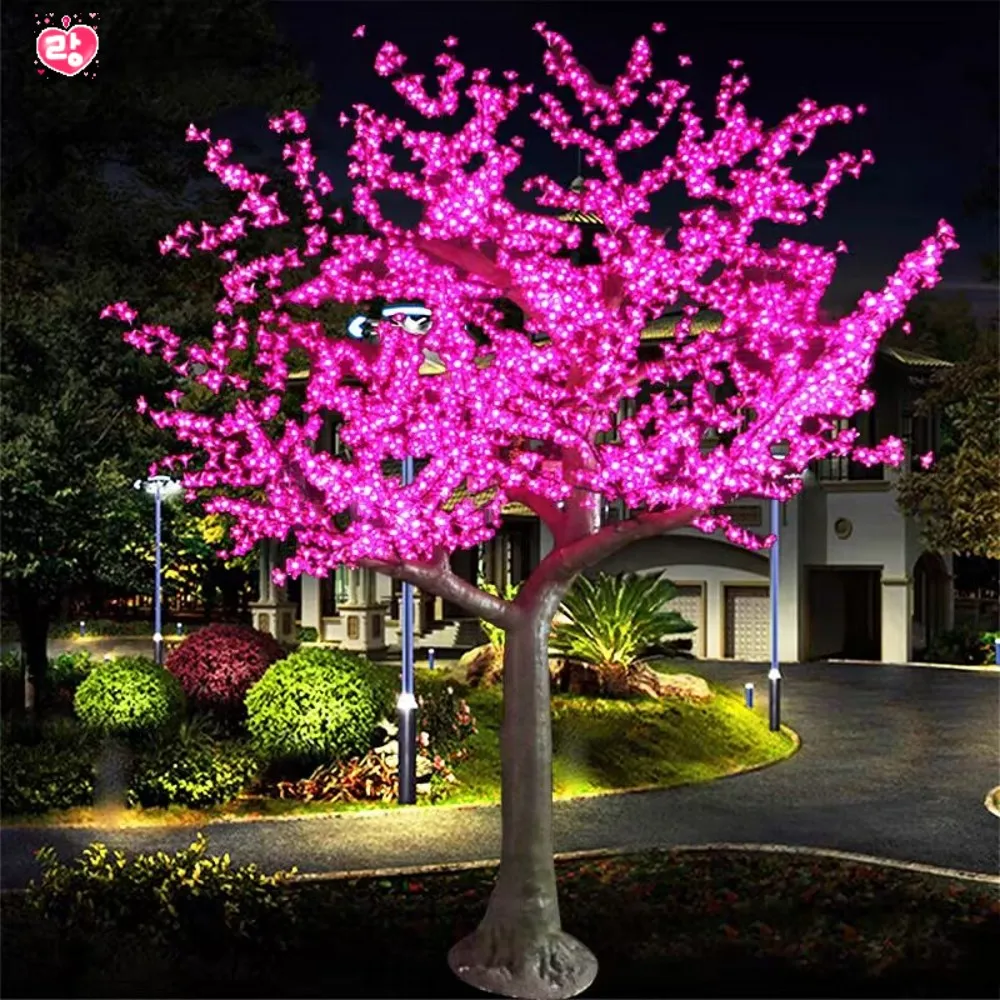 

Natural Tree trunk LED Artificial Cherry Blossom Tree Light Christmas Light 3m Height 110/220V Rainproof Outdoor Use