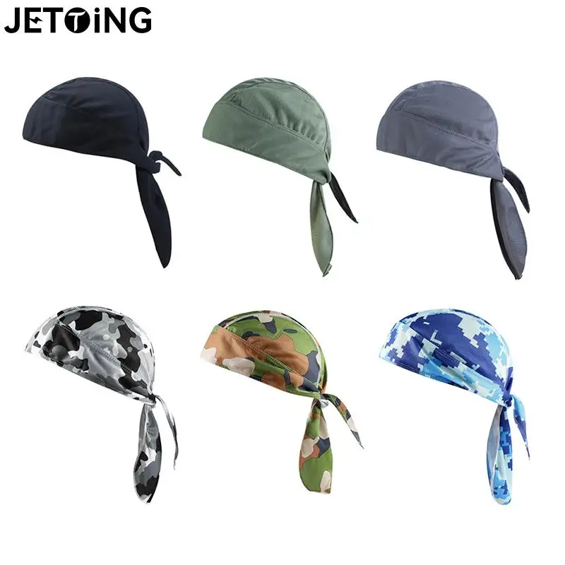 Cycling Headwear Quick Dry Cycling Cap Head Scarf Summer Men Running Riding Bandana Headscarf Ciclismo Pirate Hat Hood Headband