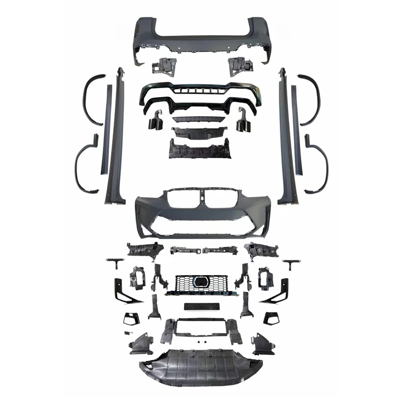 

Front Bumper Grille Rear Diffuser Grille for X3 G01 Lci Upgrade to X F97 Lci 2022-2024 Body Kit