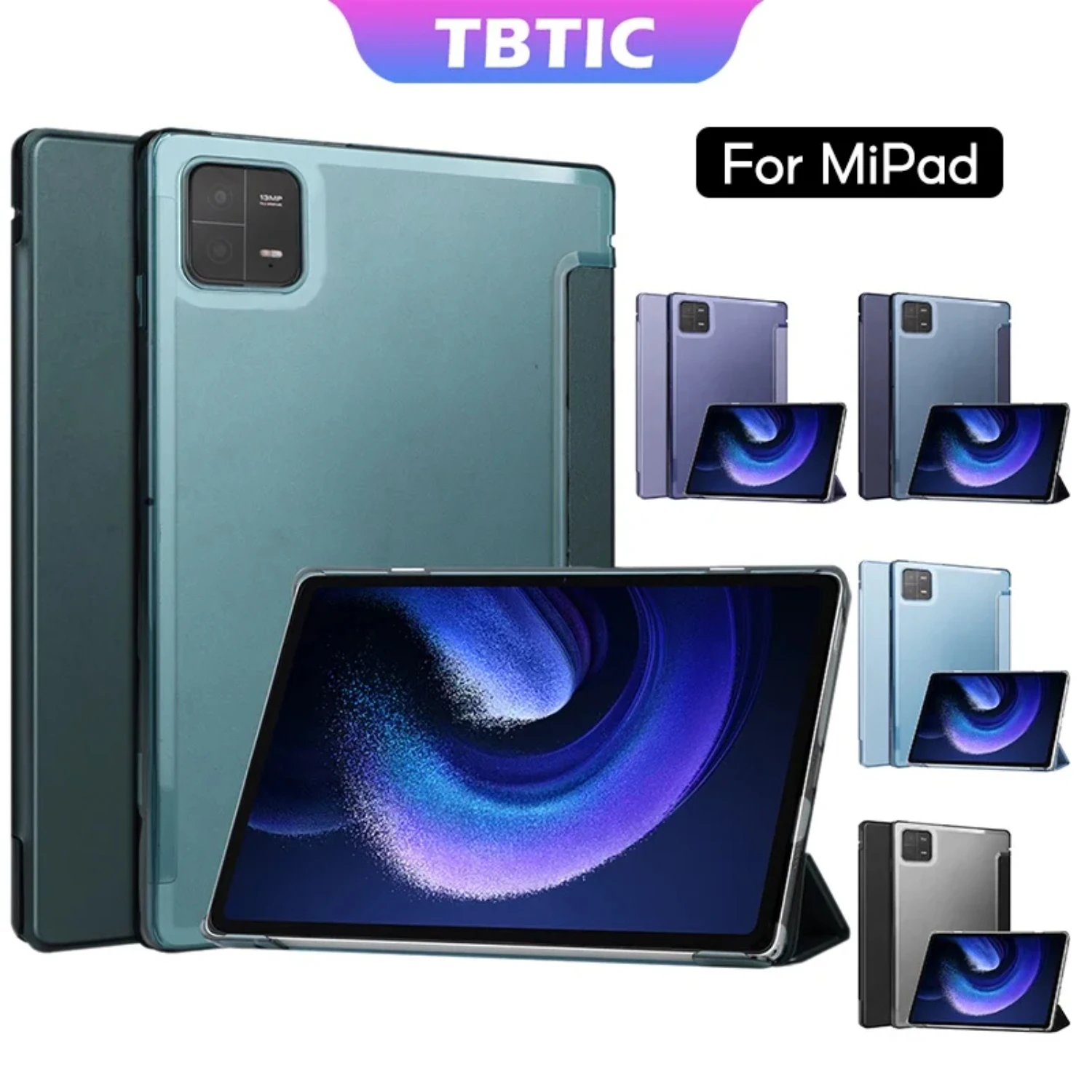 Stylish and Durable TBTIC Tablet Case for Mi Pad 6 6Pro - Includes Charging Support, Auto Wake Function, Protective Shell Cover,