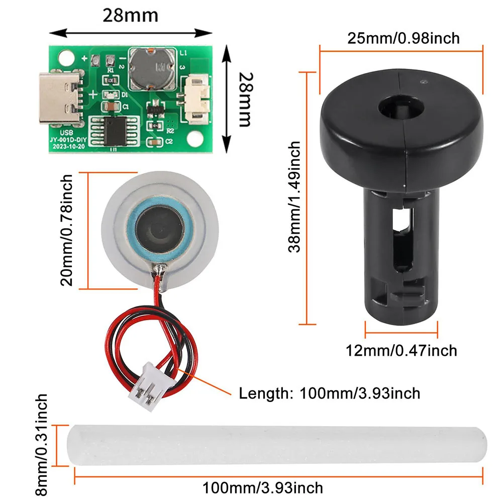 Compact Usb Humidifier Module Circuit Board Atomization Module Effortless Humidity Control Essential Humidification Component