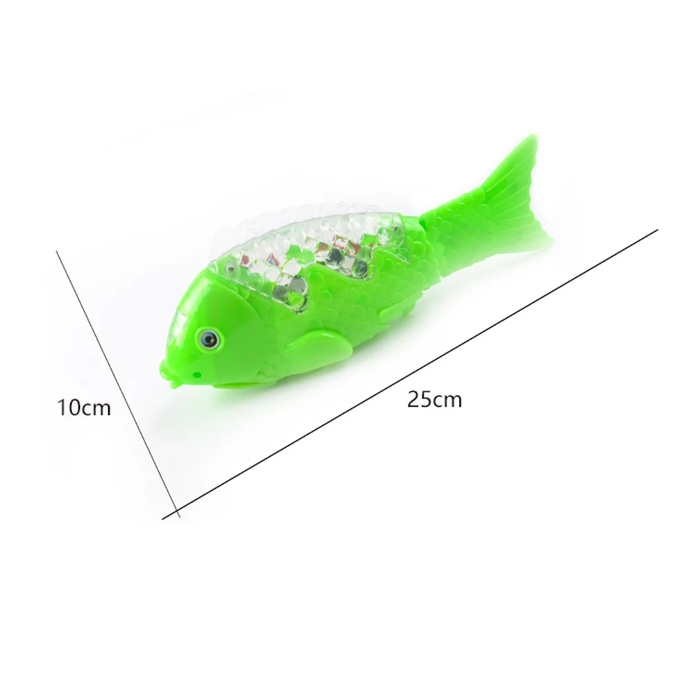 Kids Toy Simulated Swimming Electric Projection Colored Fish Light Music Free Swing Holiday Gift