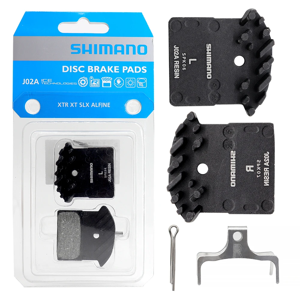 Shimano J02A Resin Disc Brake Pads DEORE XT SLX J02A Resin Brake Pads Mountain Bike for BR-M9000 M9020 M8000 M7000 M6000 M987