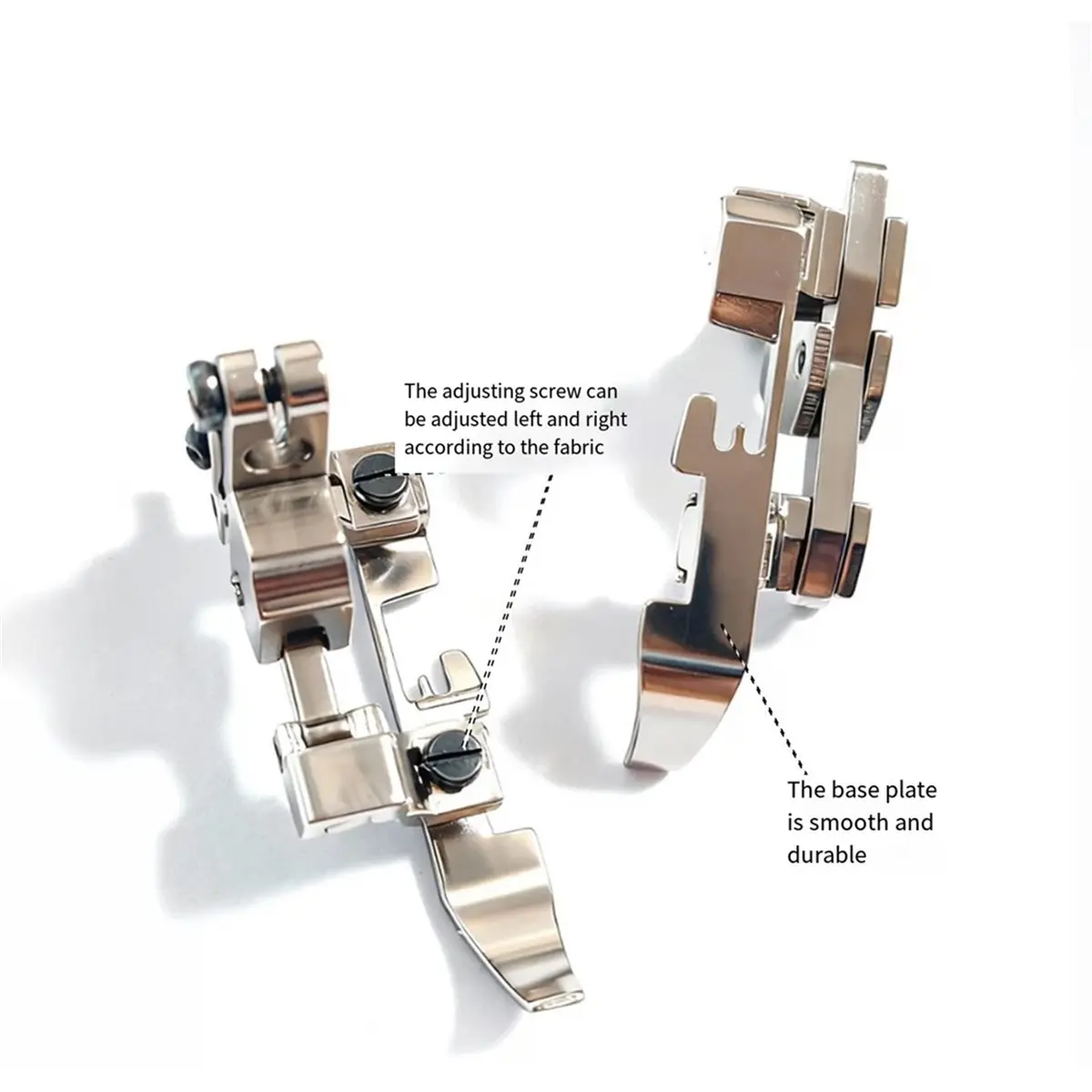 Sewing Machine Feet Adjustable Non Slip Presser Foot Guide Zipper Support for Overlocker Sewing Projects