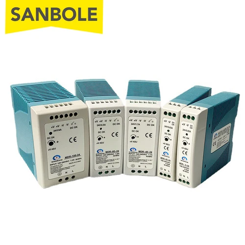 MDR-10W 20W 40W 60W 100W conmutación de salida única AC/DC Industrial Mini interruptor de fuente de alimentación de carril Din 5V 12V 15V 24V 36V48V fuente