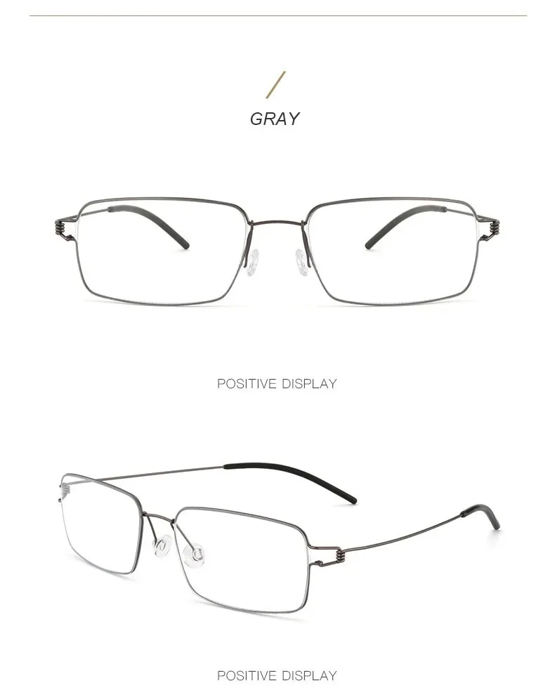Ultraleichte Titan-Brille, Rahmen für Herren, Retro-Quadratbrille, Damenbrille, Leserezept, Blaulicht-Blockierung + 3,5 + 4,0 – Detail 18