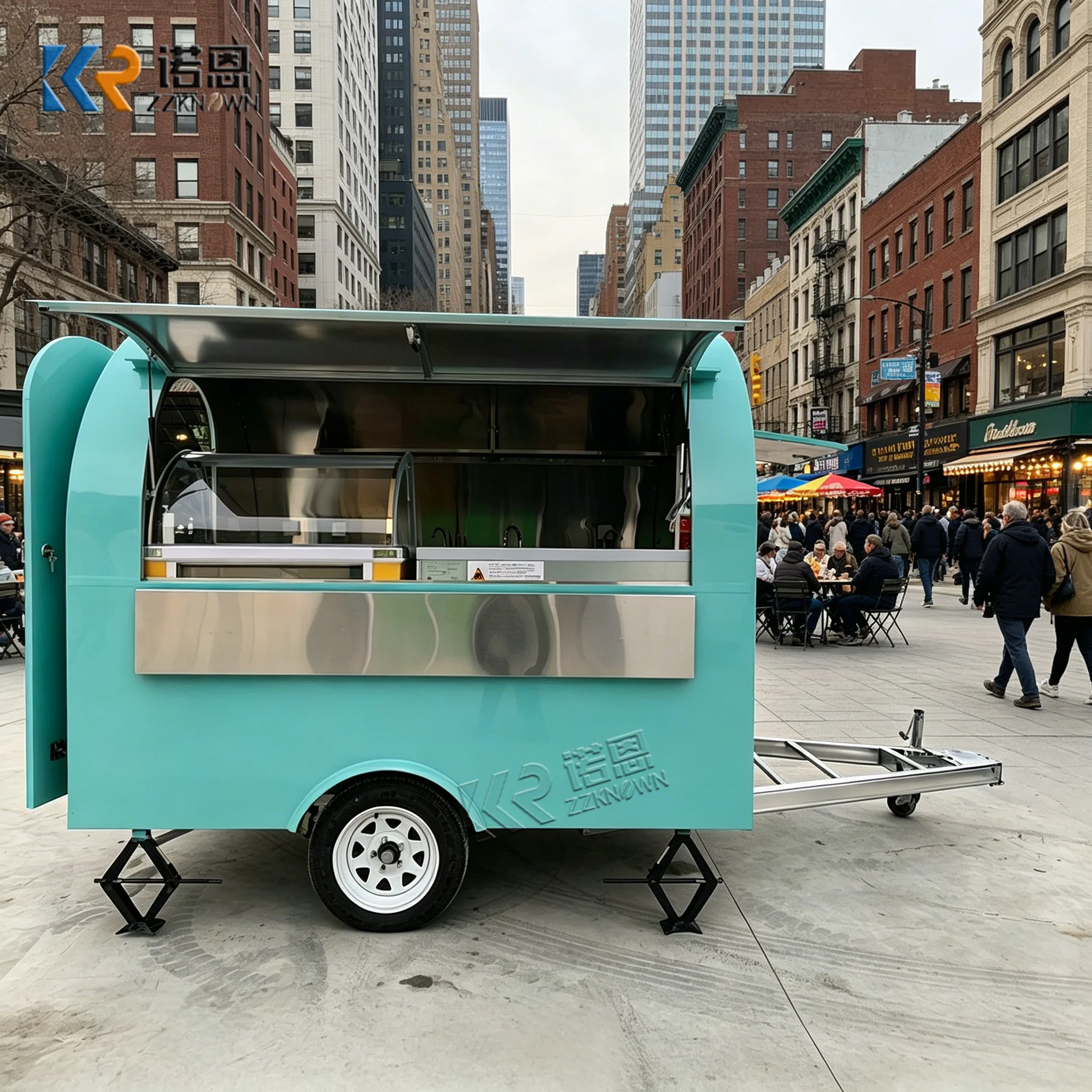 

Multi-Cuisine Food Truck BBQ, Pizza, Coffee & Juice Bar in One Mobile Kitchen food trailers mobile foodtrucks