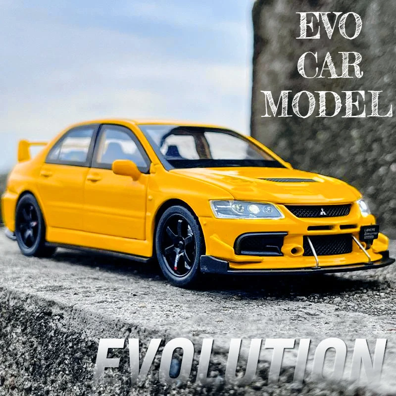 

1:32 Alloy Die-casting EVO Car Model Ratio, A Boy's Gift for Children's Toy Collection Decorations