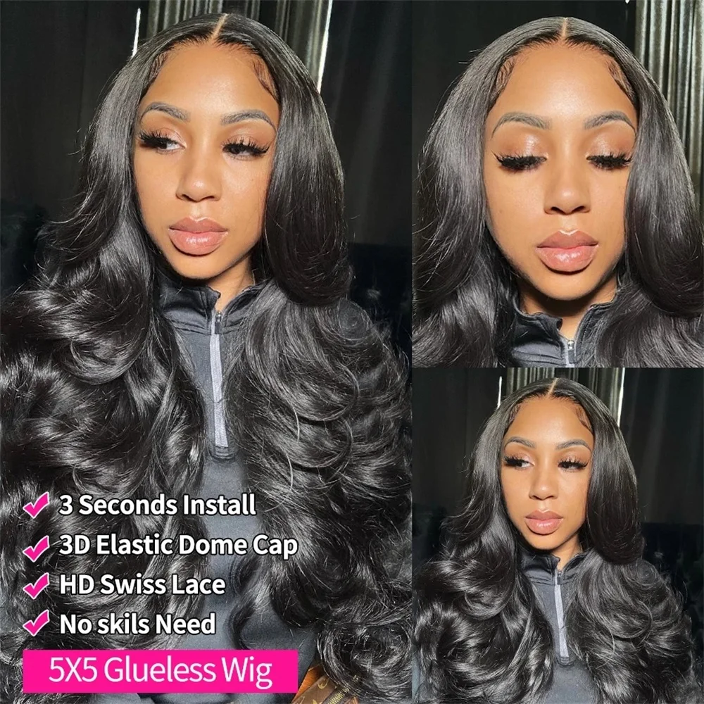 Brazilian 180 Density Body Wave 13x6 HD Lace Front Human Hair Wigs For Women 5x5 Ready To Wear Glueless Wig 13X4 Lace Frontal Wi