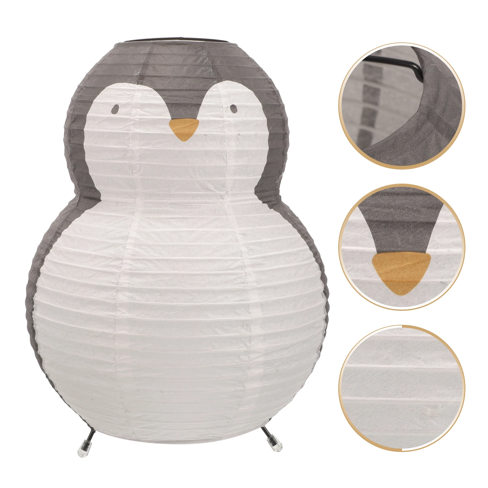 

Foldable Paper Shade Farmhouse Lamp Shade Lampshades Hanging Decorative Chandelier Light Shades Farmhouse Penguin Cover