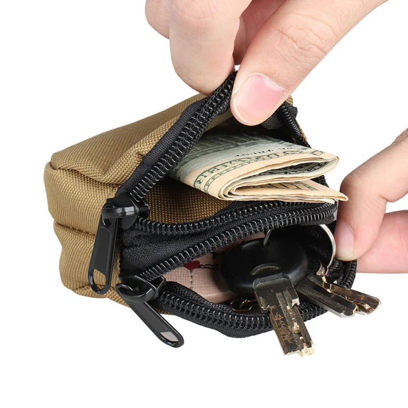 Tactical Wallet Pouch Portable Coin Key Pocket Mini Pocket Camping Bags Wallet Outdoor Accessories Backpack Hunt Waist Military