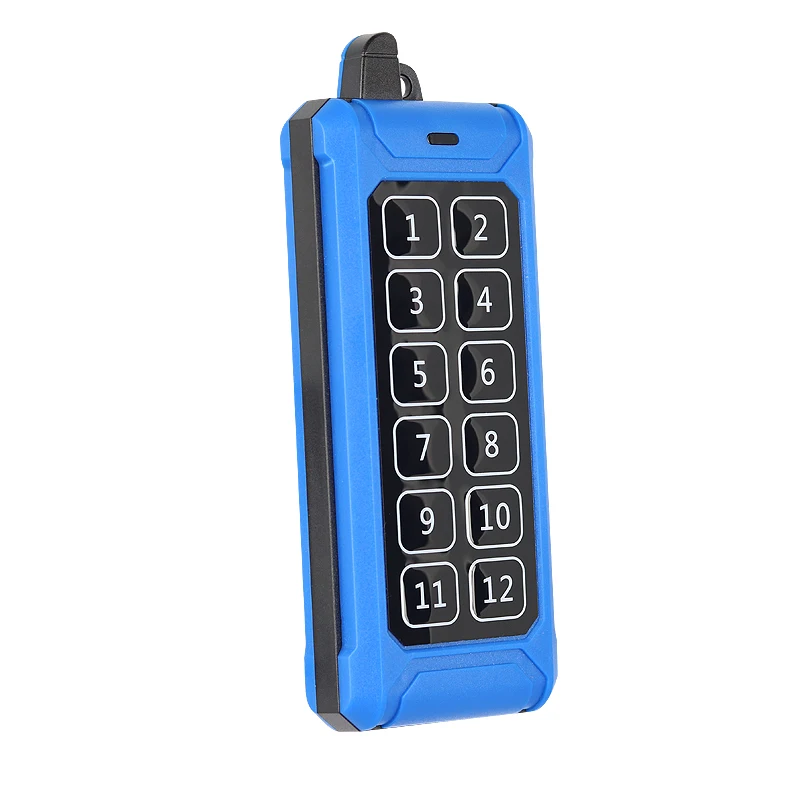 Controlador de Radio Industrial DC 12V 24V 36V 48V 12CH, Control Remoto Inalámbrico RF, Receptor para Sistema de Grúa Pu
