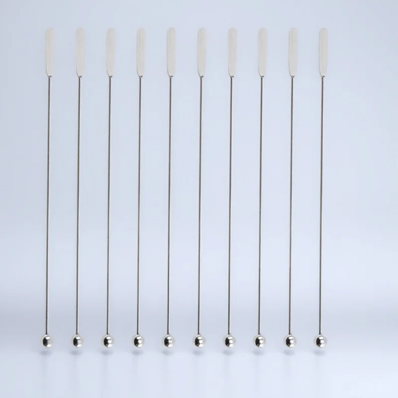 

10Pcs Stainless Steel Stirrers Strong Swizzle Stick for Cocktail Drinks Wine Coffee Cocktail Stirrers Swizzle Stick