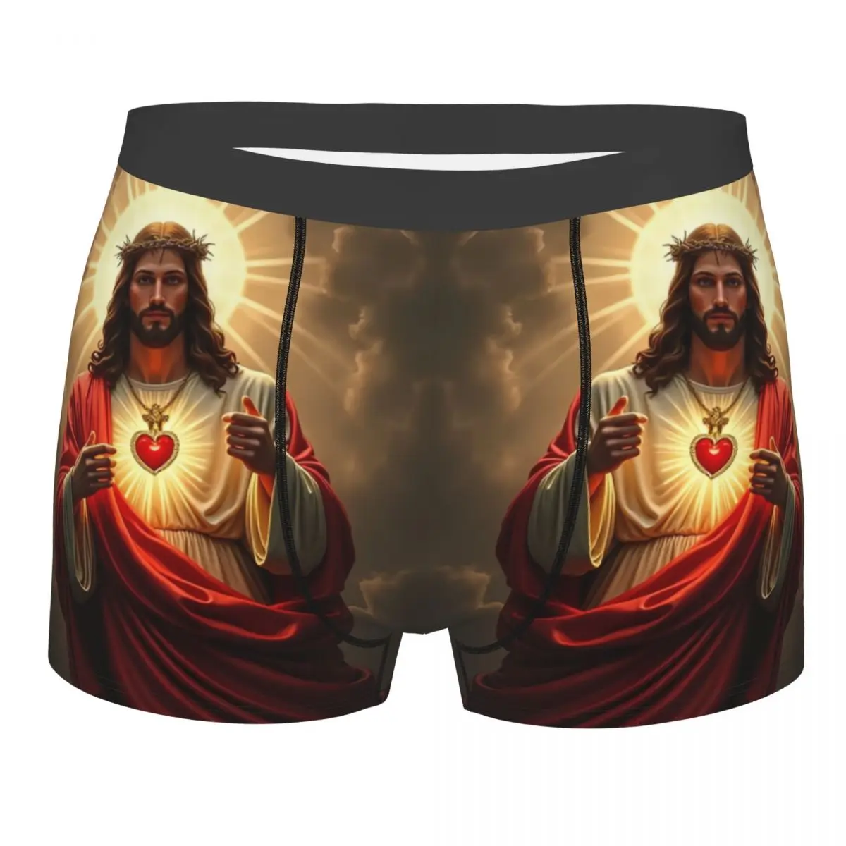 

Custom The Lord Jesus Christ Underwear Men Stretch Boxer Briefs Shorts Panties Soft Sexy Underpants For Homme