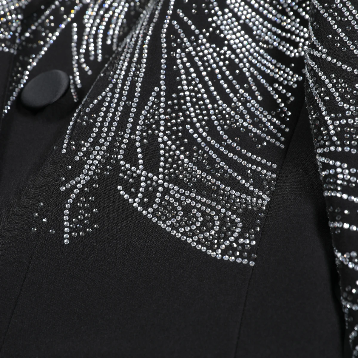 Spring Autumn New Spot Women's Slimming Suit Jacket - High-Quality High-End Heavy Industry Hot Stamping Long Sleeve Top