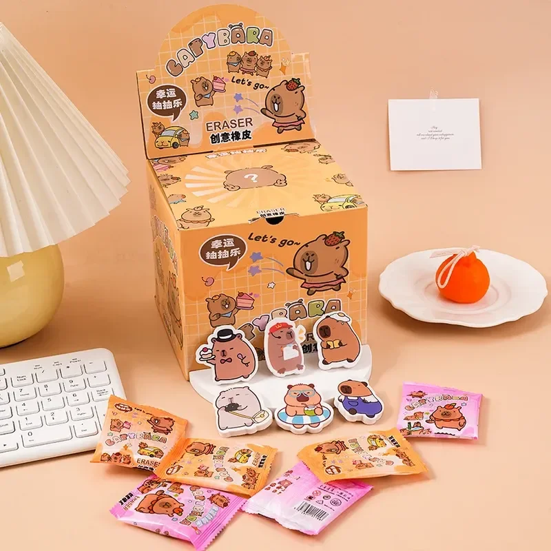 60pcs-set-cute-capybara-eraser-blind-box-creative-cartoon-animal-rubber-capibala-school-stationery-supplies-gift-lucky-draw-gift