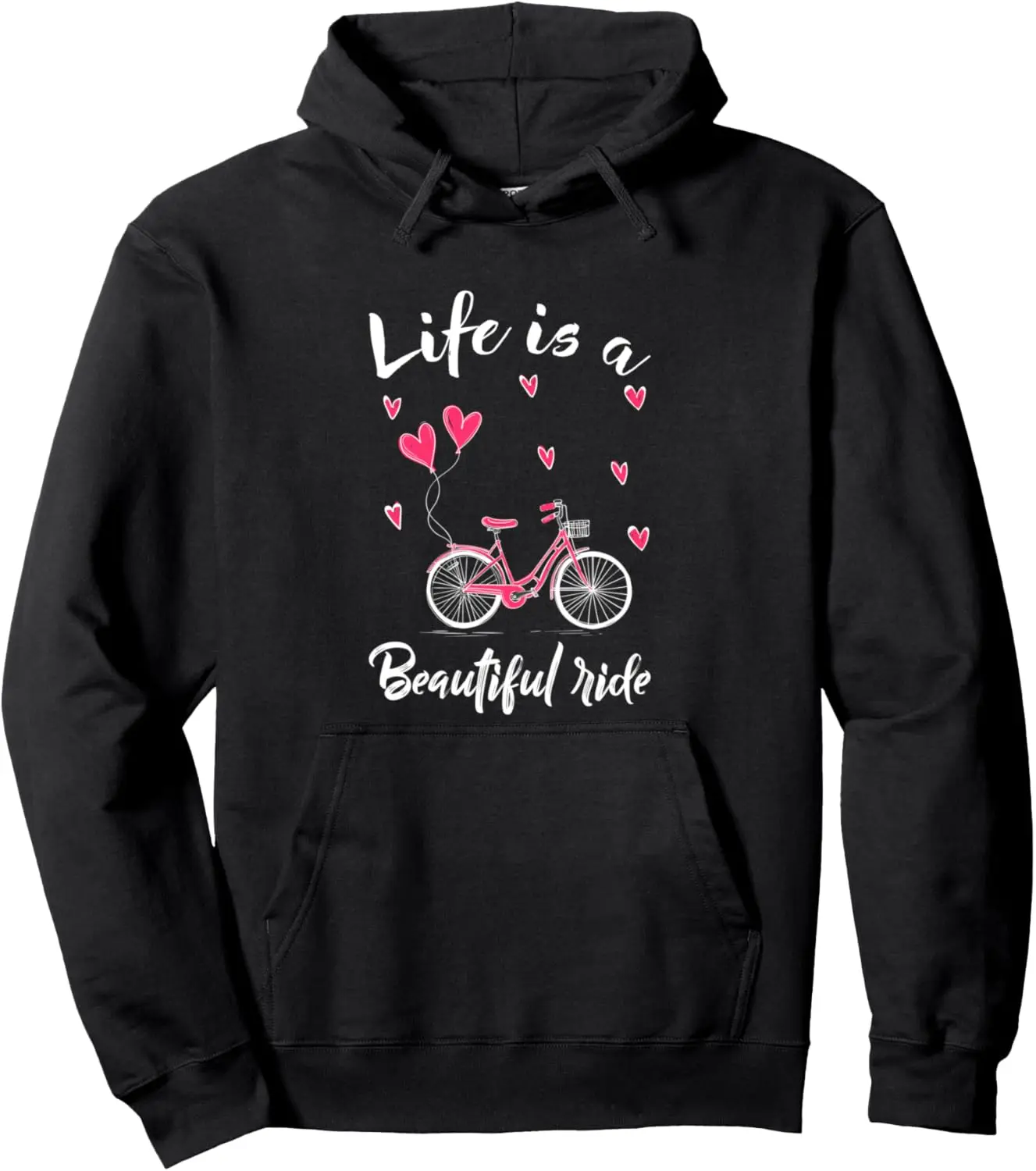 Cycling Life Is A Beautiful Ride Bicycle Pullover Women Sweatshirt Print on Demand Hoodies Kawaii Clothes