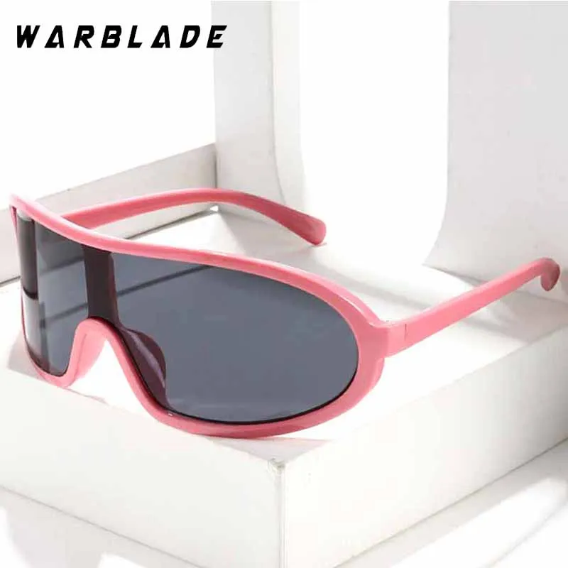 

Y2K Steampunk Outdoor Sports Women's Sunglasses Fashion Brand Design One - Piece Men Sunglass Drive Travel Eyewear Lentes UV400