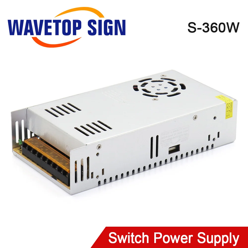 

WaveTopSign 360W Switch Power Supply S-360W DC12V-110V Single Output for Laser Machine