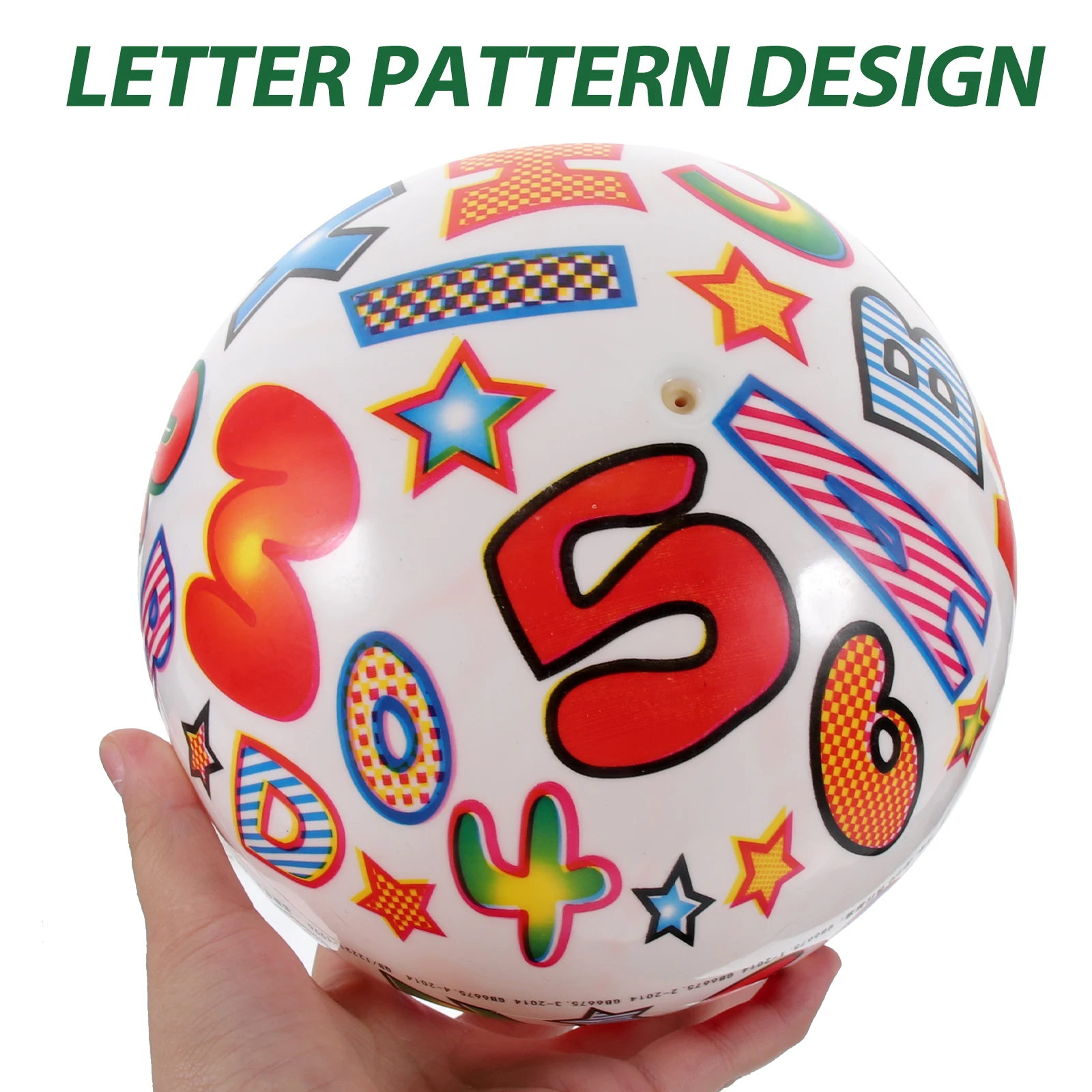 

2pcs 8.5 Inch Letter Inflatable Balls PVC Material Beach Pool Toys Lightweight Portable Reusable Games Activities