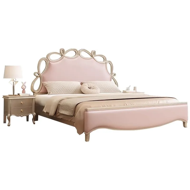 

#Girls Princess Massage Bed Bedroom Sofa Modern Headboards Bed Design Sleeping Wooden Letto Matrimoniale Lounge Suite Furniture