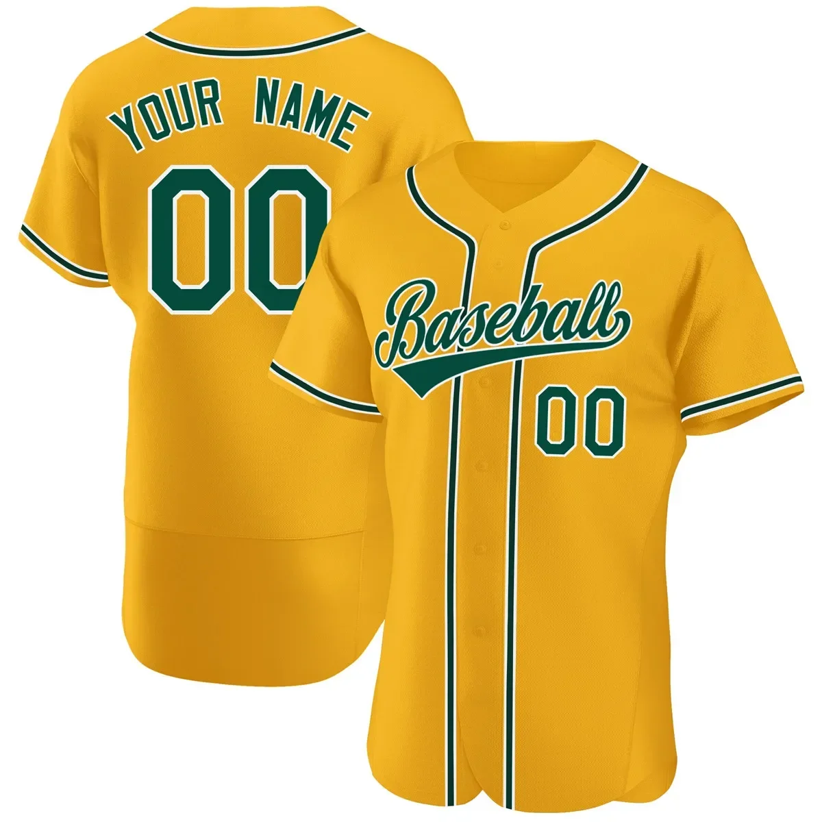 Custom Baseball Jersey Print Your Name/Number Customized V-neck Soft Cool Button-down for Men/Lady/Child Any Colour Big size