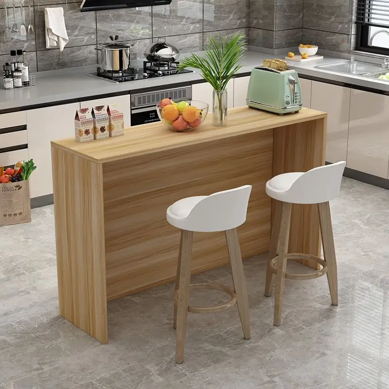 Leisure Style Household bar table Modern simple living room partition against the wall High table Long table Dining Kitchen sofa