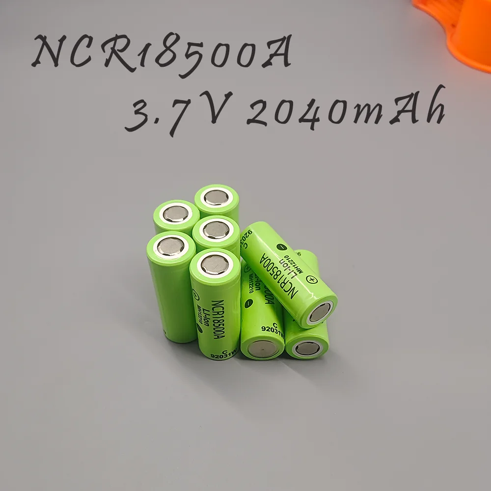 Batteria NCR18500A 3,7 V 2040 mAh ricaricabile - Fonte di alimentazione durevole per torce compatte, elettronica fai-da-te e attrezzature da esterno