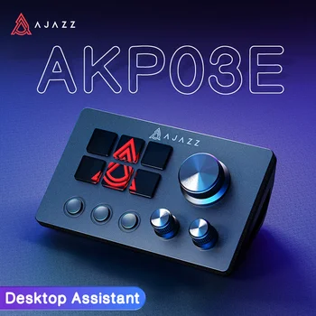 Ajazz AKP03E Programmierbare visuelle Makrotastatur, mechanische Gaming-Tastatur, Mini-Tastatur mit benutzerdefinierten Tasten für mehrere Szenarien