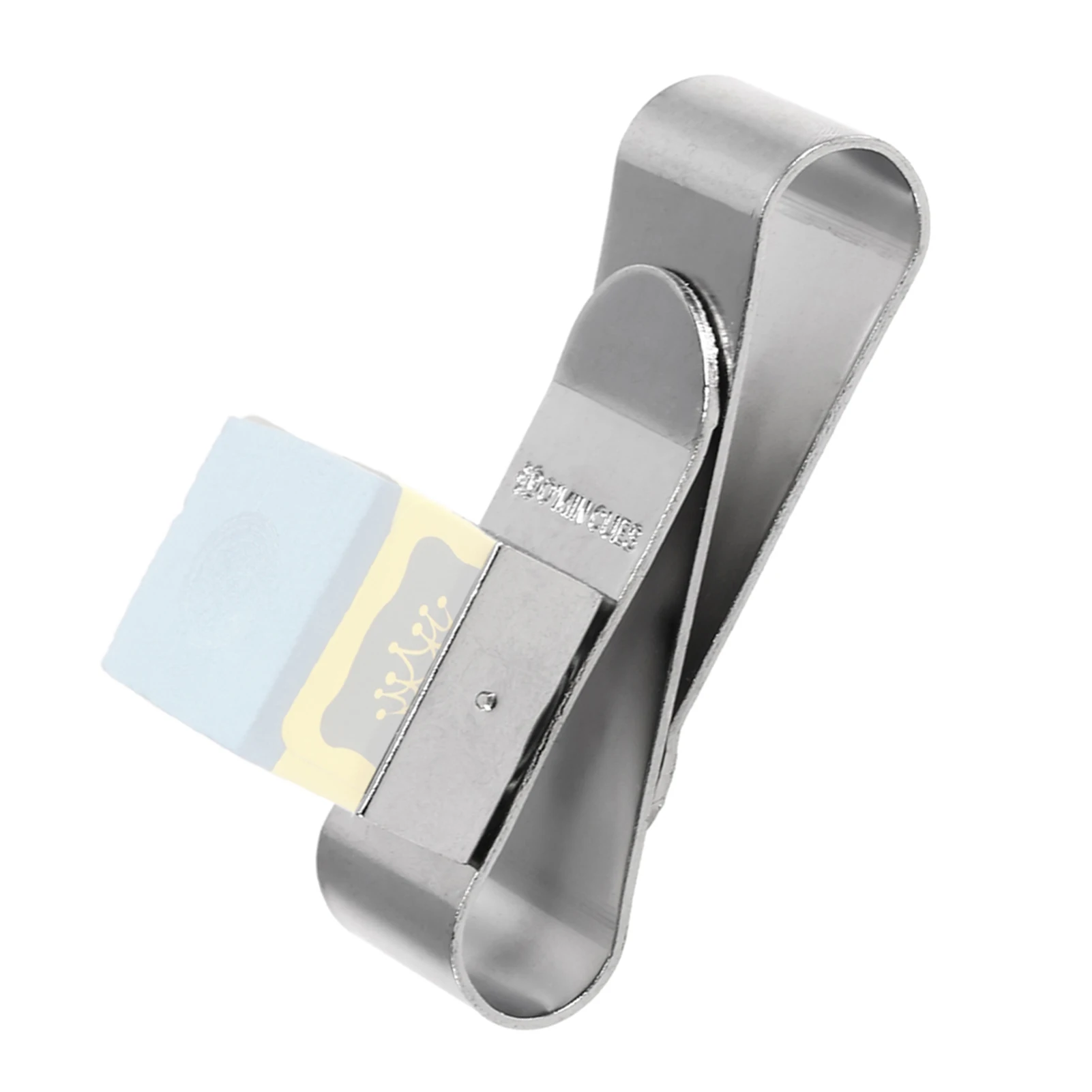 Billiard Chalk Case Clip Stainless Steel Cue Chalk Clip Snooker Billiards Chalk Holder Pool Cue Magnetic Chalk Holder with Clip