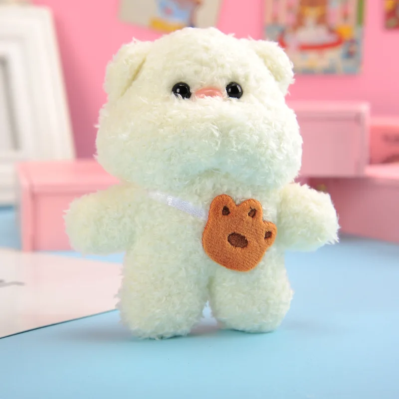 Porte-clés poupée ours en peluche Kawaii, jouet mignon, pendentif pour sac à dos, ornements, cadeau d'anniversaire, nouvelle collection