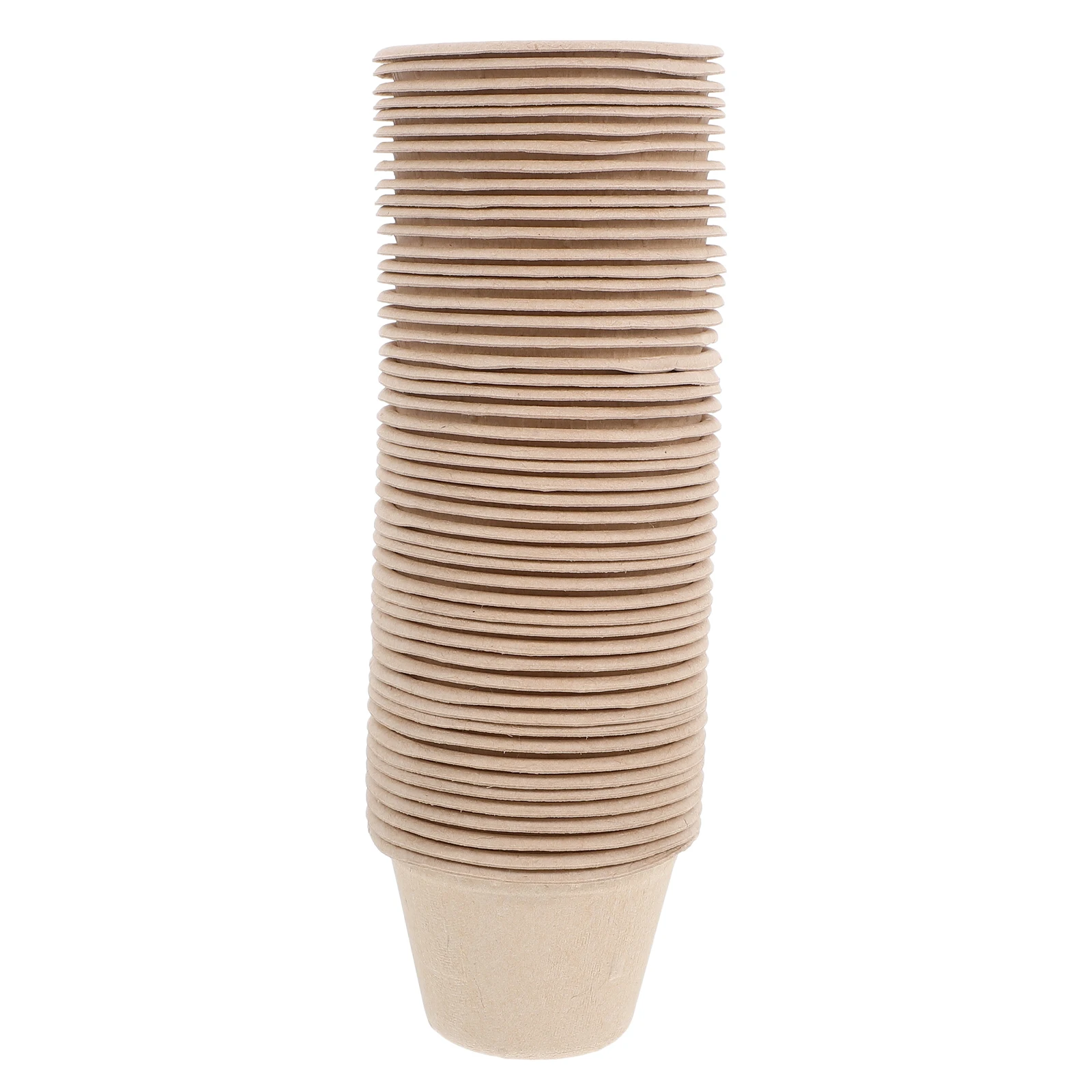 

50 Pcs Cream Bowls Paper Dessert Disposable Pulp Paper Party Cups Fruit Cups Lightweight Portable Large Capacity