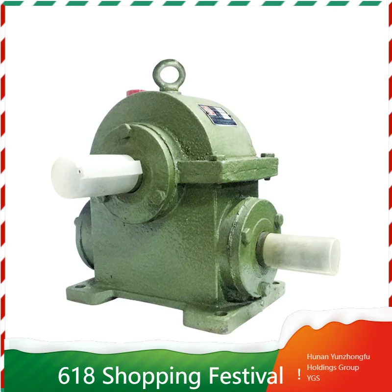 Small WD Worm Wormwheel Reducer Copper Gear Manual Lifting Gearbox Marine Mixer Speed Reduction Unit