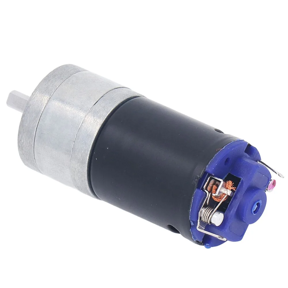 Durable DC12V Geared Motor 37mm Diameter 25mm D Shaft Gear Motor High Torque 2000RPM Electric Motor For DIY Projects