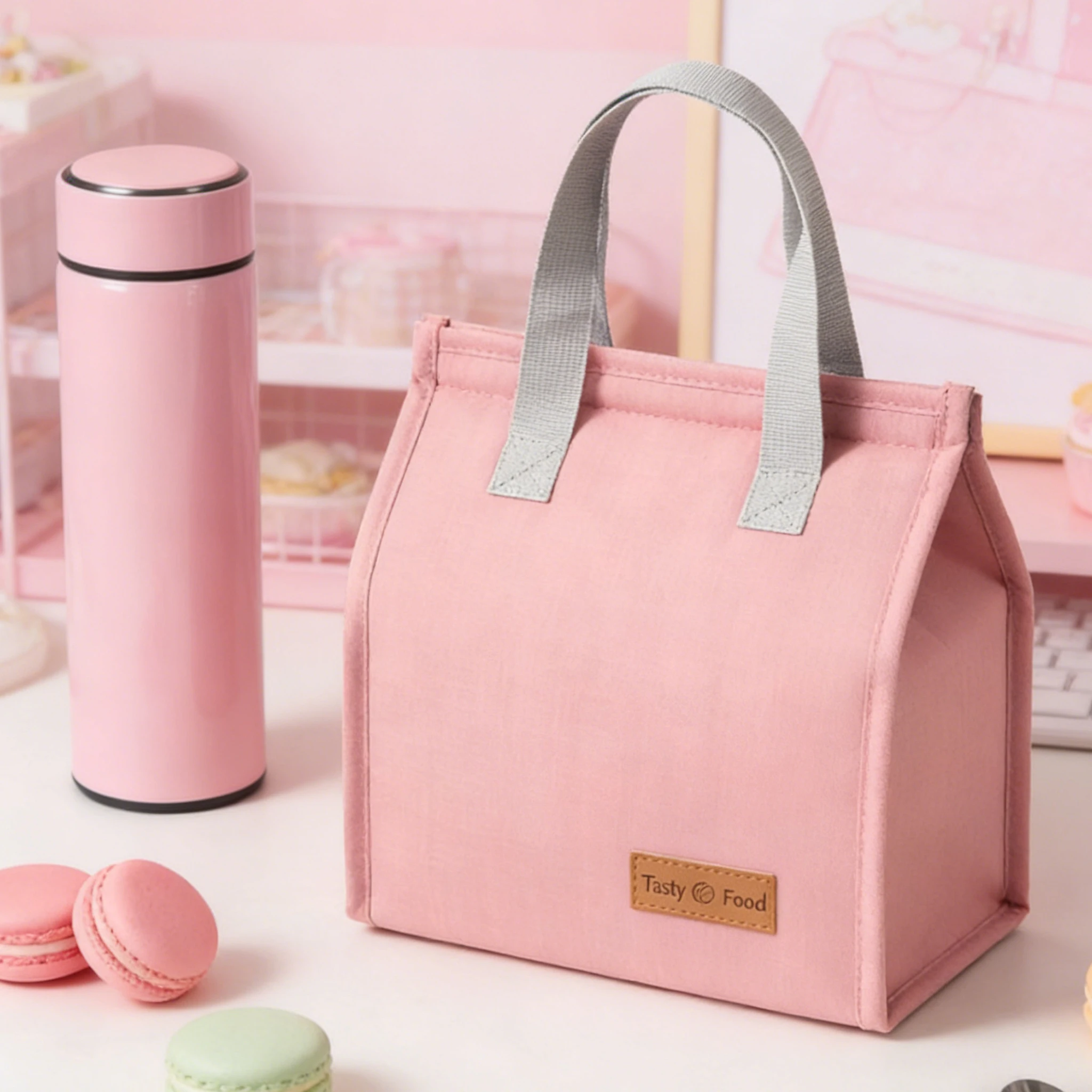 Large Capacity Insulated Lunch - Tote Bag Sublimation 评论和价格