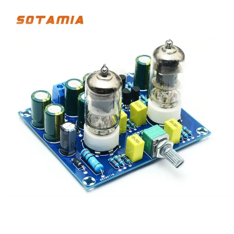 

SOTAMIA 6J1 Vacuum Tube Preamp Amplifier Board HIFI Bile Buffer Audio Amplificador Speaker Sound Amplify Home Theater DIY