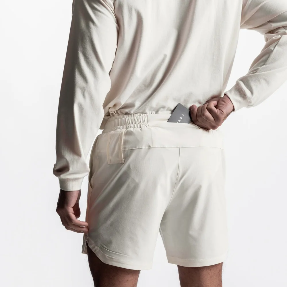 

Мужские спортивные быстросохнущие шорты, однослойные свободные шорты для фитнеса и тренировок, баскетбольные 5-дюймовые шорты европейского размера, высокоэластичные