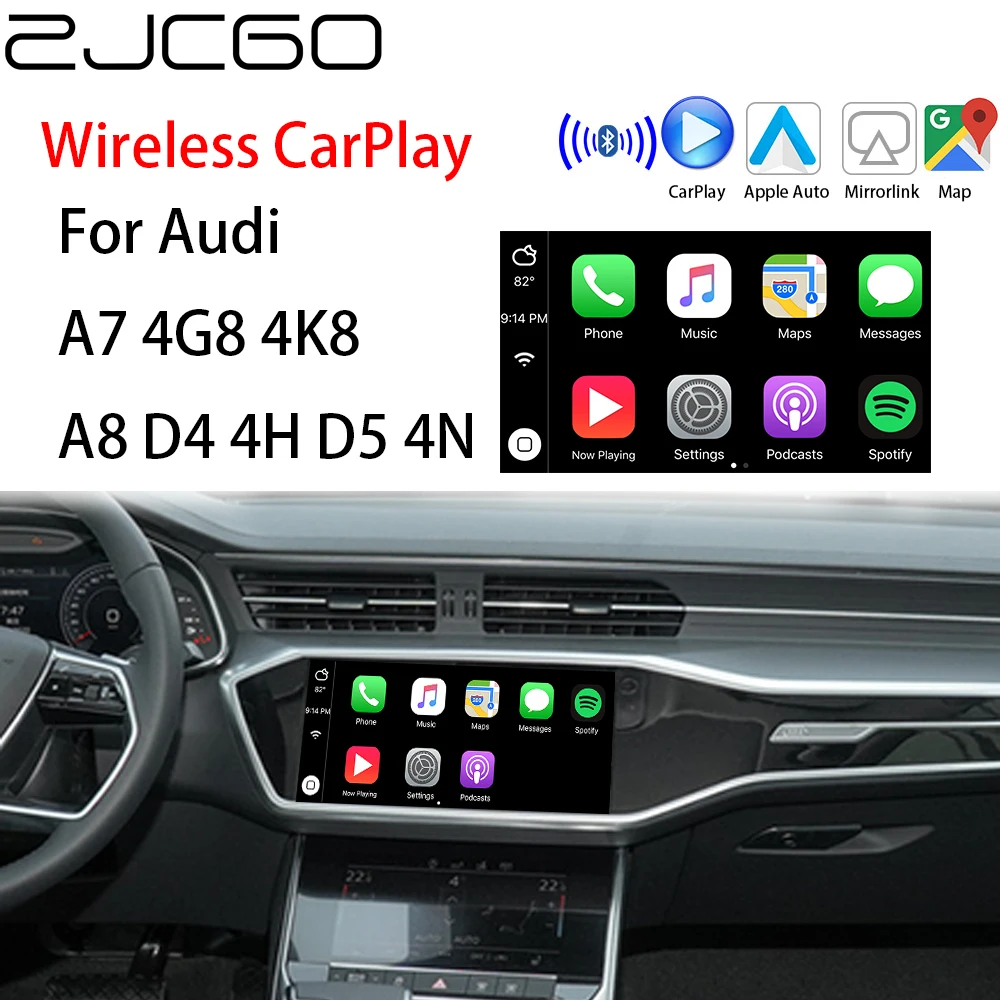 

Беспроводной адаптер ZJCGO для Apple CarPlay Android для Audi A7 4G8 4K8 A8 D4 4H D5 4N MMI 2G 3G MIB System