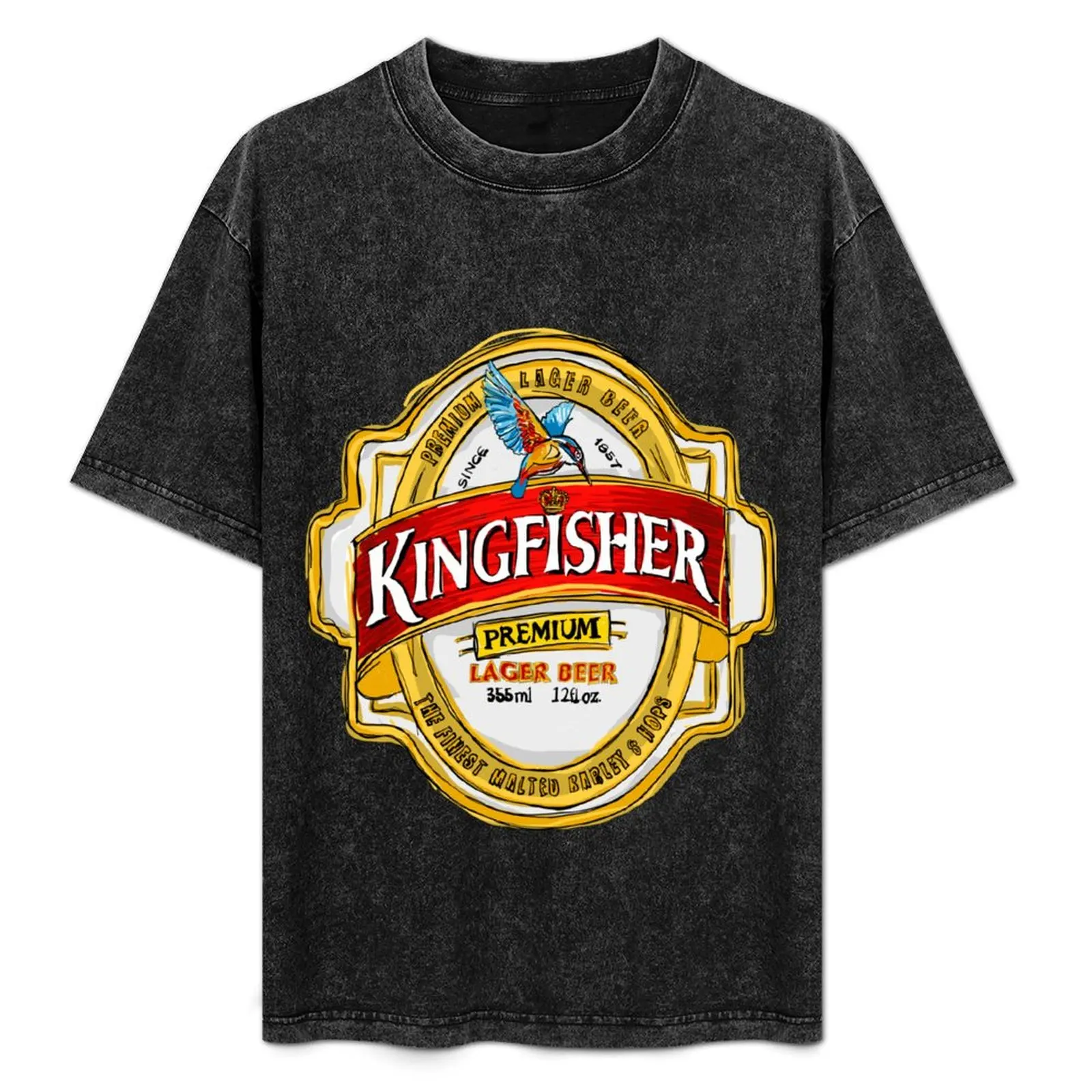 

Kingfisher Lager POP T-Shirt Construction Work Tee Shirt