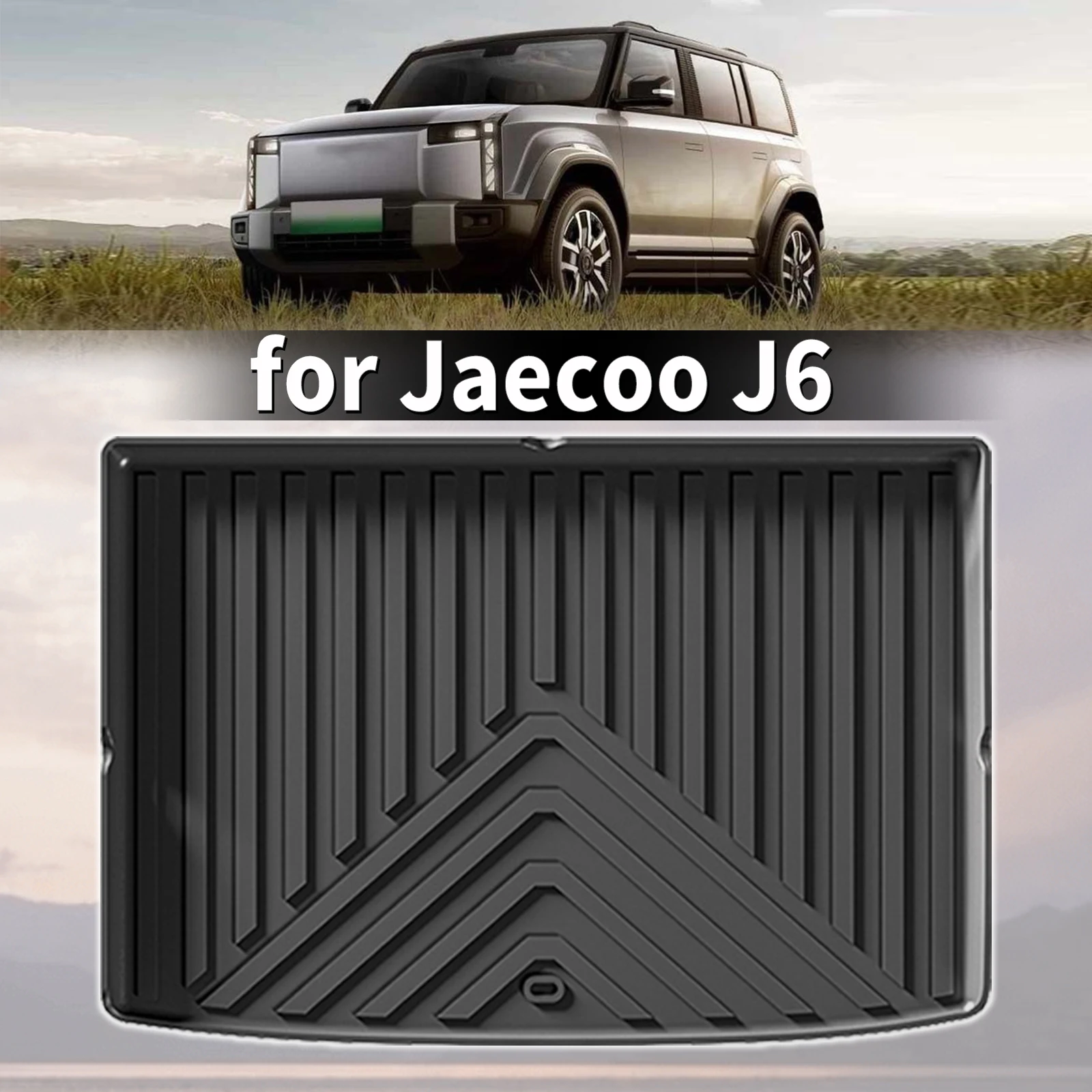 

for Chery icar 03 Jaecoo 6 J6 EV 2024-2026 Custom Fit TPE Car Trunk Mats Quick Clean Non-Slip Bottom All Season Use Accessories
