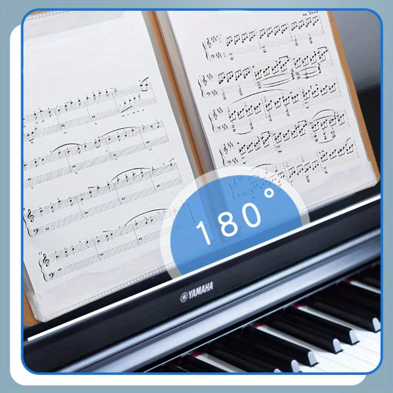 

40 Pages Music Folder, Folder For Musicians, Band Folder, A4 Letter Size,Double Side Or Write On Exposed Pages Outside Sleeves