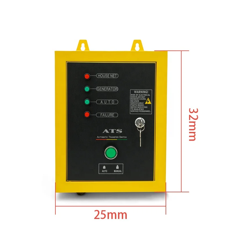 Auto ATS Control Box Module Start Stop Single Phase 220v 240v Gasoline Generator Controller