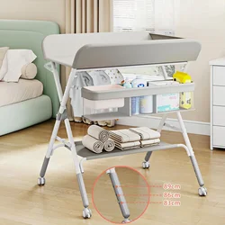 Baby Care Table, Multifunctional Foldable Diaper Table, Diaper Changing and Touching Table, Portable Baby Bathing Table