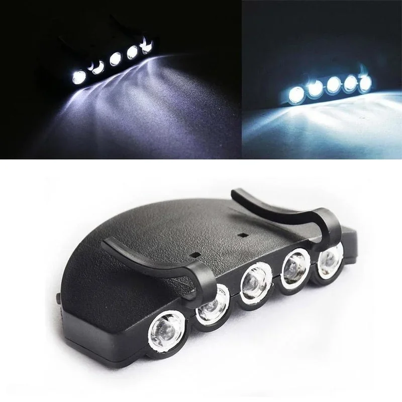 Super Bright Night Fishing 11-LED Cap Light Headlight Headlamp Head Flashlight Head Hat Clip on Light Fishing Head Lamp Headlamp