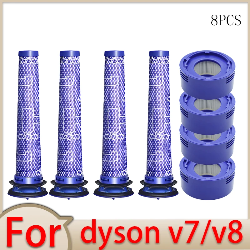 Für Dyson V8 V7 Zubehör Roboter-Staubsauger Waschbarer Filter Ersatzteile