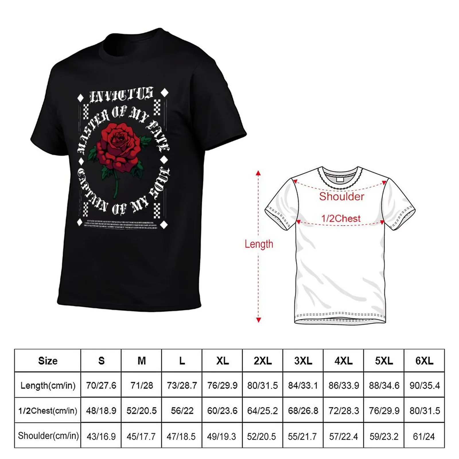 Invictus T-Shirt cute clothes funny costumes T-shirts oversize mens workout shirts