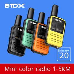 Radio Walkie Talkie trasmettitore ricaricabile sottile Uhf Wireless 16 canali bambini Mini Walkie Talkie Radio bidirezionale BTDX 320